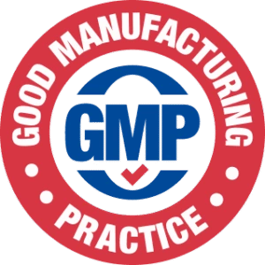 Nervory GMP certified manufacturing badge